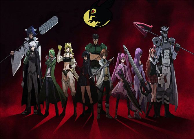 El elenco principal de personajes de Akame Ga Kill reunid
os.
